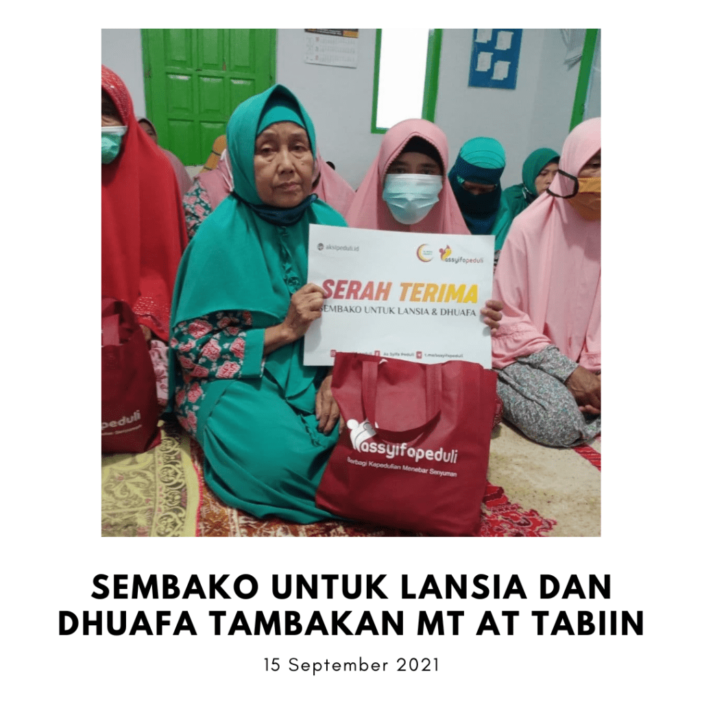 SEMBAKO UNTUK LANSIA DAN DHUAFA TAMBAKAN MT AT TABIIN