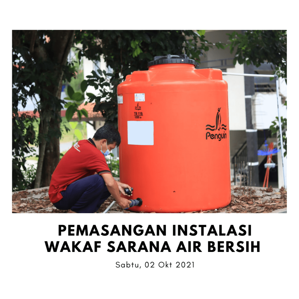 PEMASANGAN INSTALASI WAKAF SARANA AIR BERSIH MASJID AL FAJR