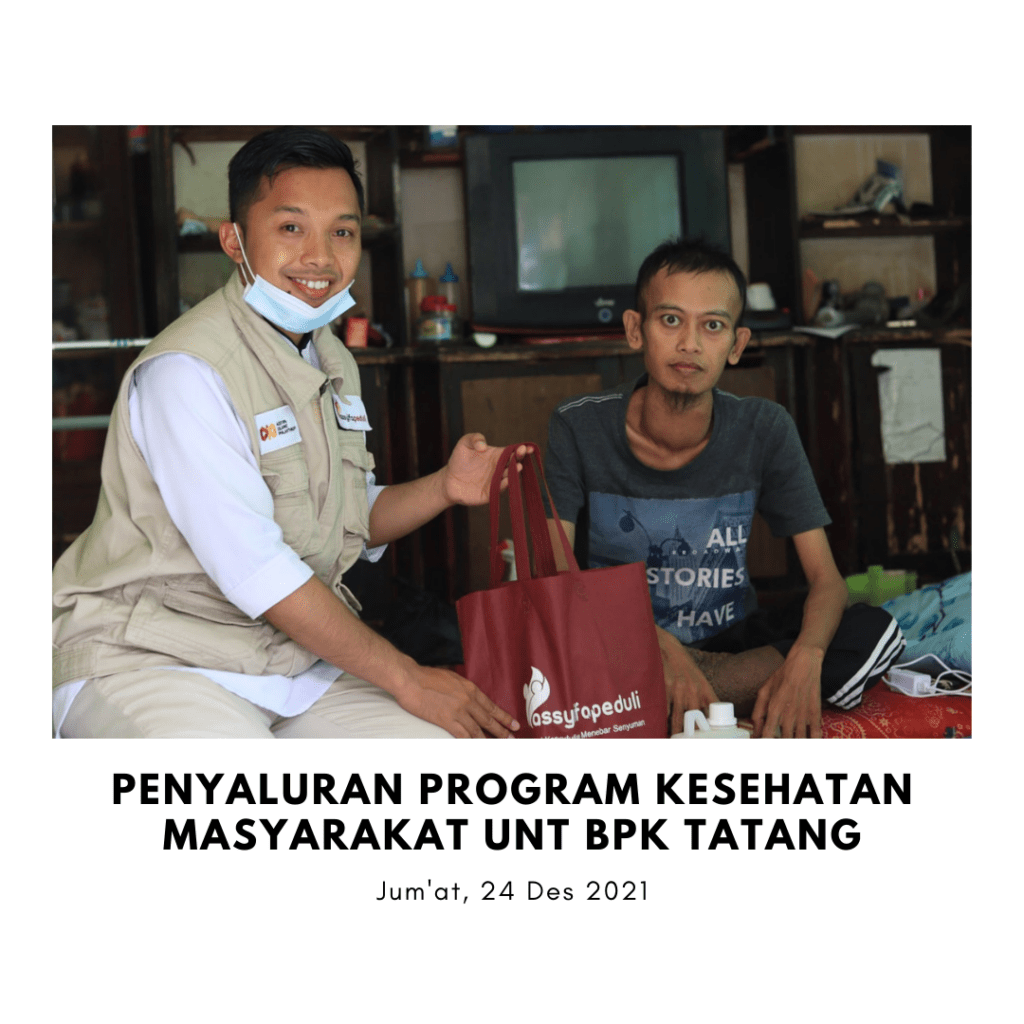 PENYALURAN PROGRAM KESEHATAN MASYARAKAT UNT BPK TATANG ANAK CEREBRAL PALSY, PAMANUKAN SUBANG