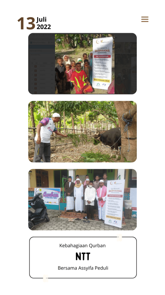 Potret Kebahagiaan Qurban Di Pedalaman NTT