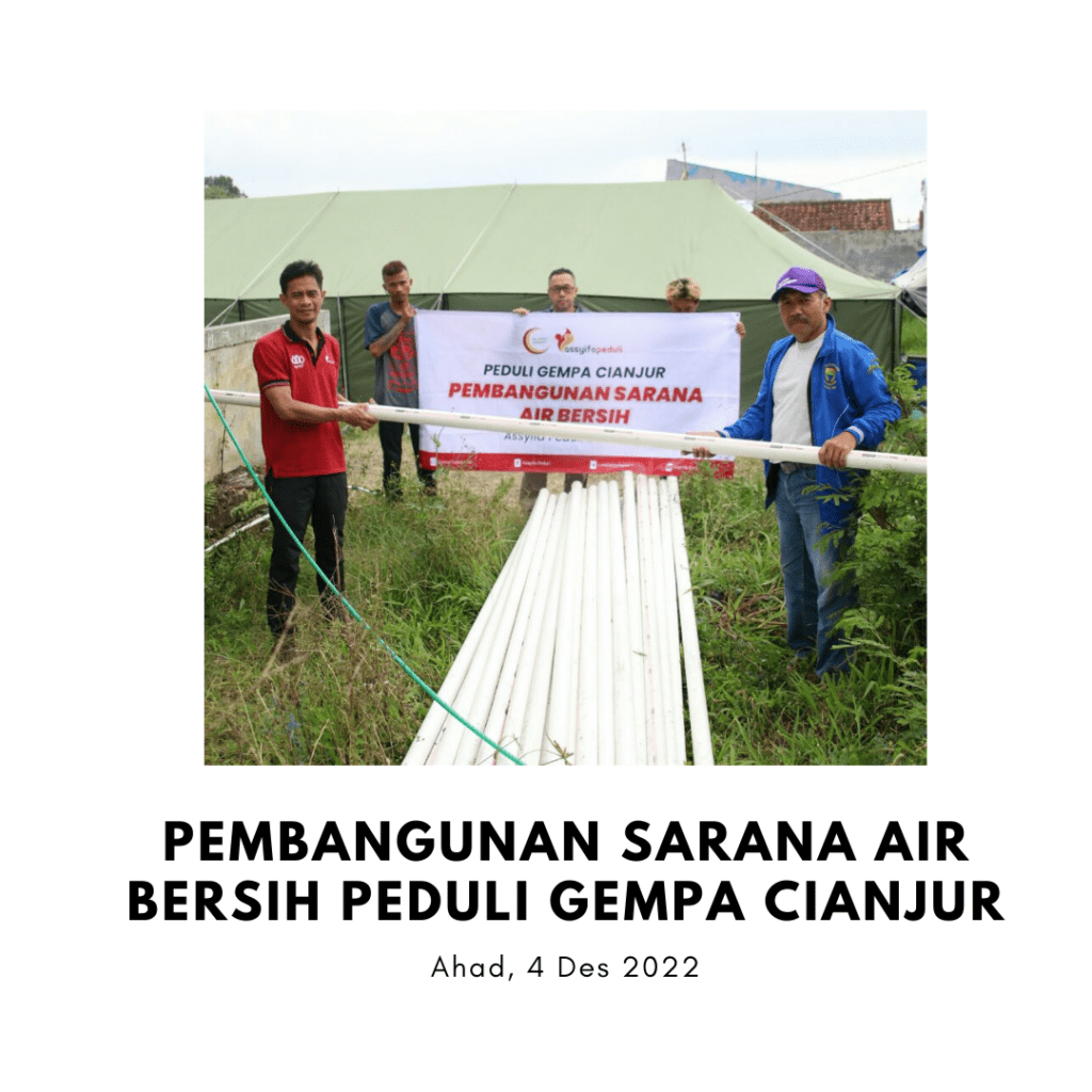 PEMBANGUNAN SARANA AIR BERSIH PEDULI GEMPA CIANJUR Kp. Pasircina Desa Cipendawa Kec. Pacet PEMBANGUNAN SARANA AIR BERSIH PEDULI GEMPA CIANJUR Kp. Pasircina Desa Cipendawa Kec. Pacet