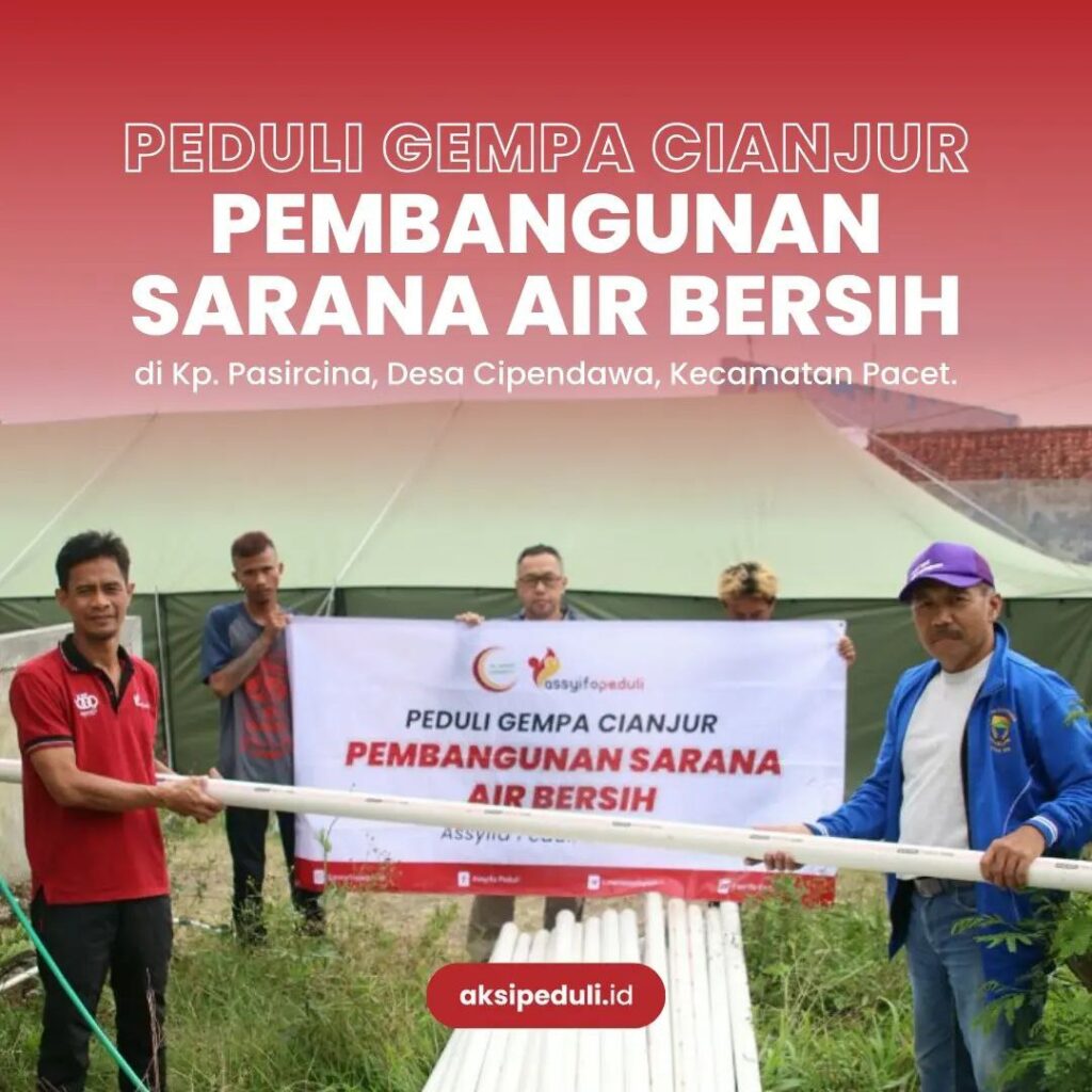 BANTUAN PIPANISASI UNTUK WARGA CIANJUR