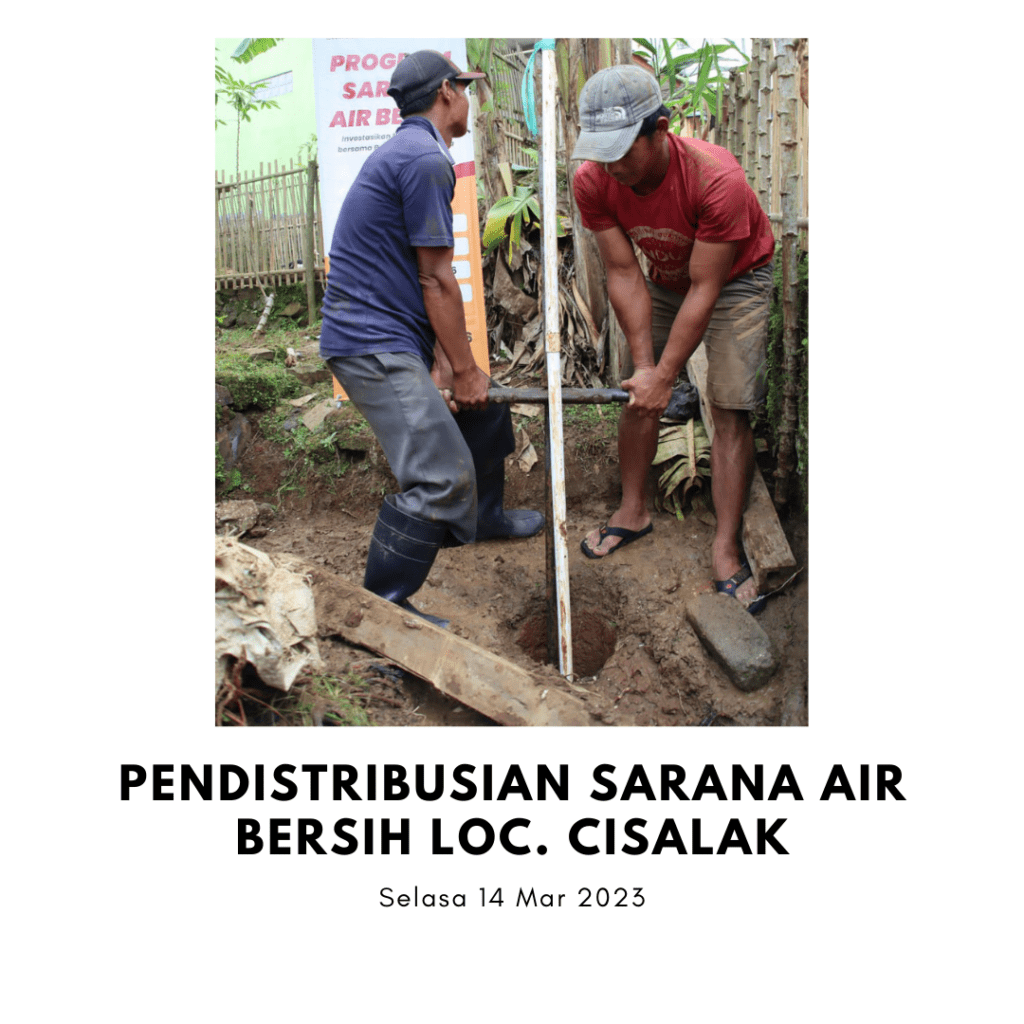 PENDISTRIBUSIAN SARANA AIR BERSIH LOC. CISALAK