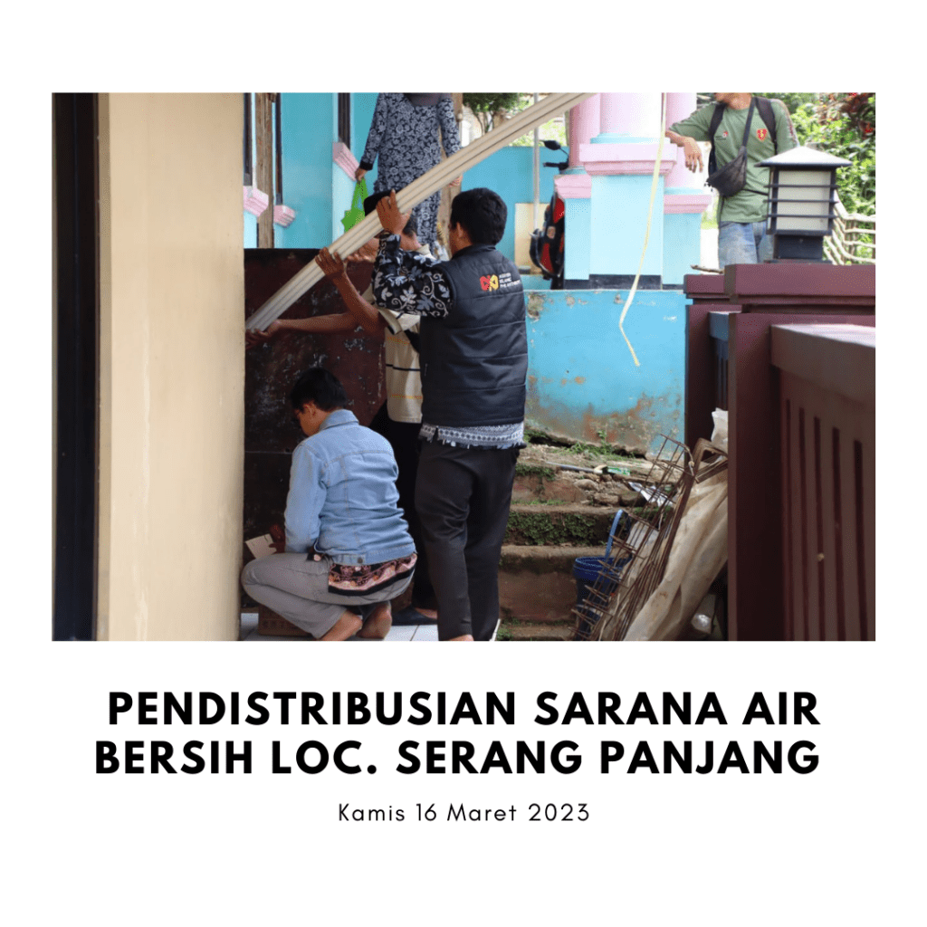 PENDISTRIBUSIAN SARANA AIR BERSIH LOC. SERANG PANJANG
