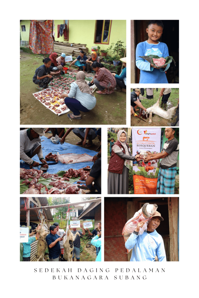 PENYALURAN SEDEKAH DAGING BUKANAGARA SUBANG