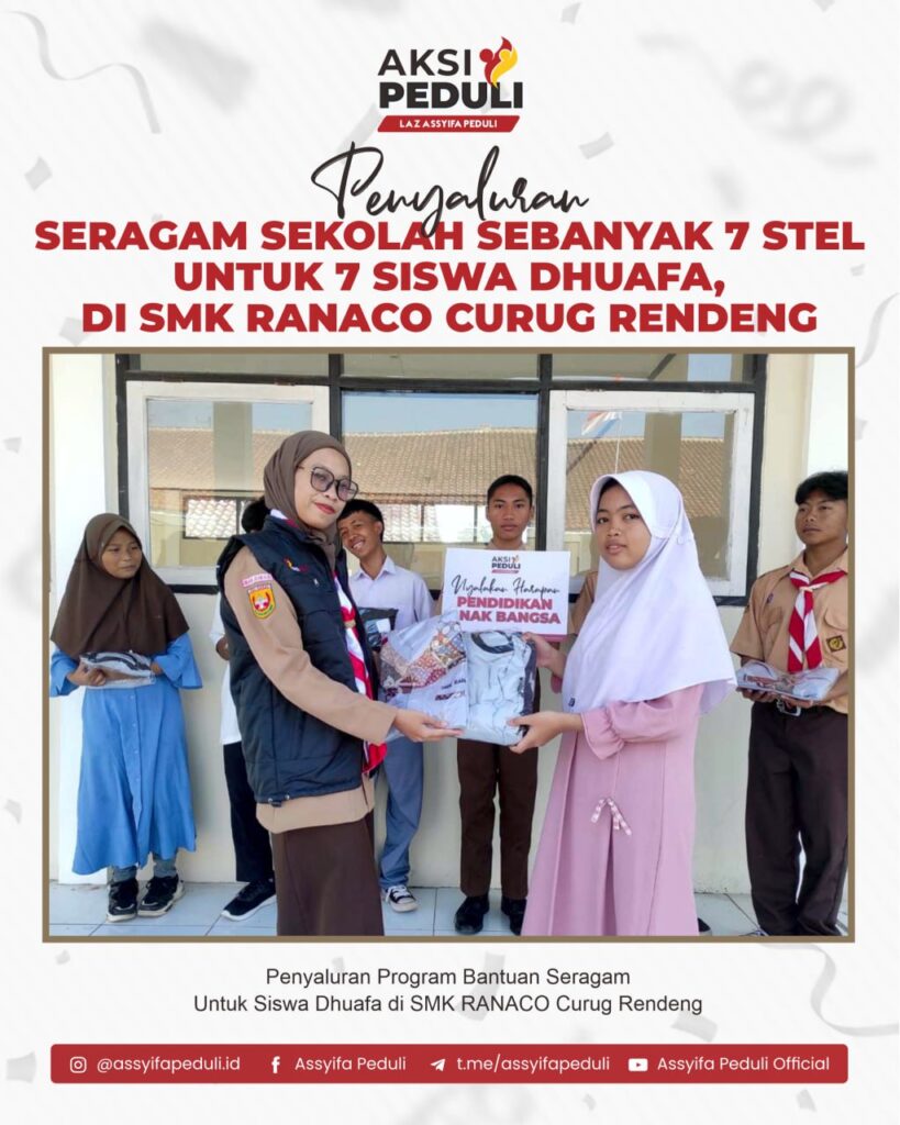 Penyaluran seragam sekolah