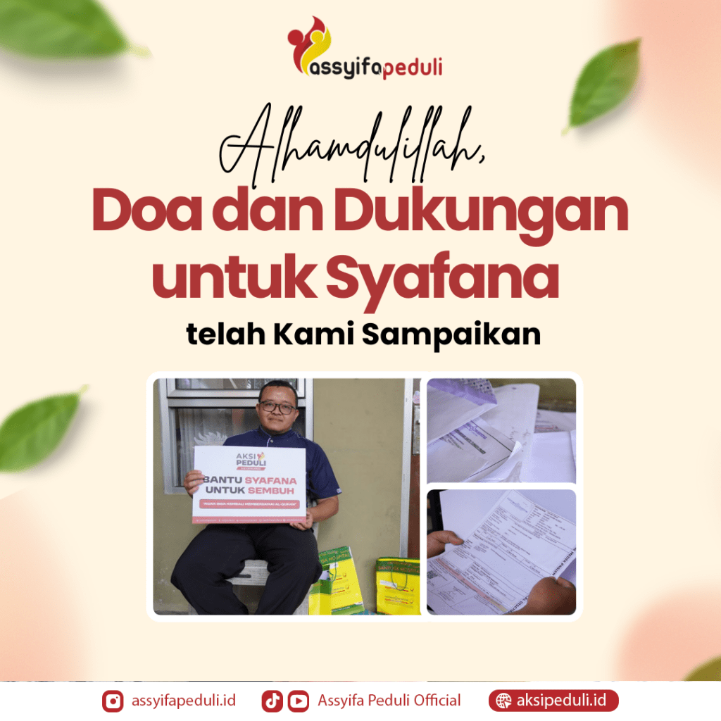 Penyaluran Program Donasi Kesehatan untuk Ananda Syafana