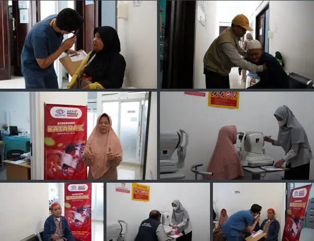 Penyaluran Program Pemeriksaan dan Screening Katarak gratis