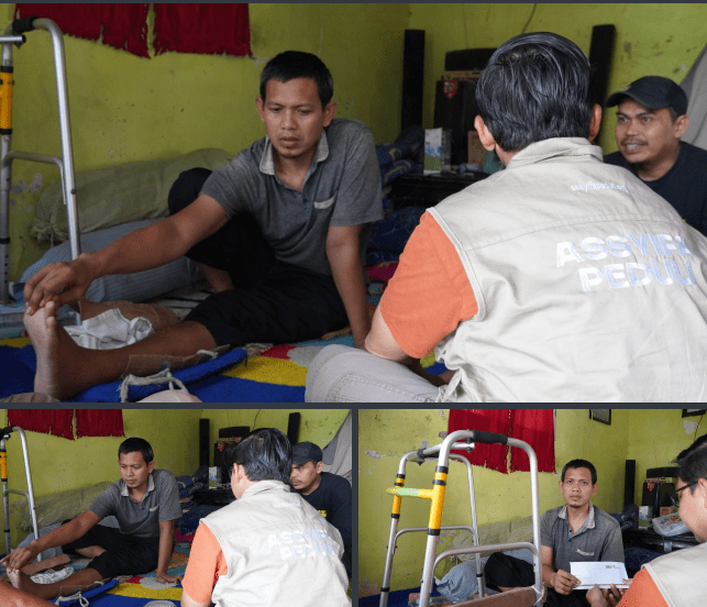 DISTRIBUSI PEDULI KESEHATAN BAPAK HERI