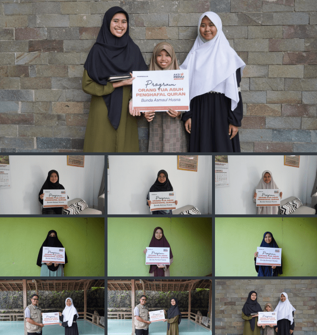 PENYALURAN PROGRAM ORANGTUA ASUH PENGHAFAL QURAN BUNDA ASMAUL HUSNA