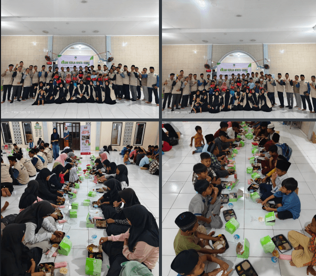 penyaluran sembako dhuafa dan ifthar bahagia di Masjid  At-tijaroh Maallah