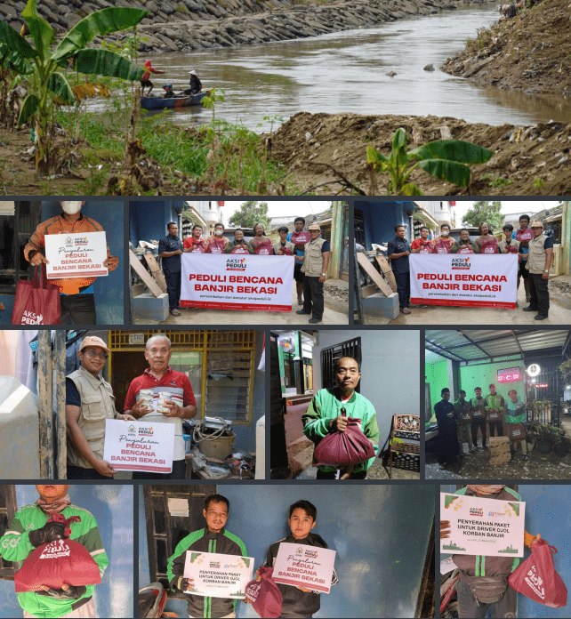 PENYALURAN PEDULI BENCANA BANJIR BEKASI