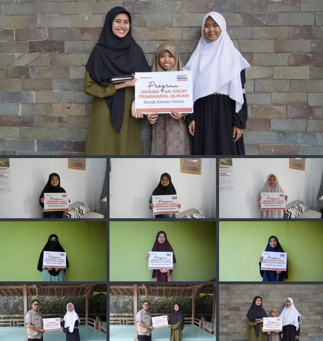 PENYALURAN PROGRAM ORANGTUA ASUH PENGHAFAL QURAN BUNDA ASMAUL HUSNA
