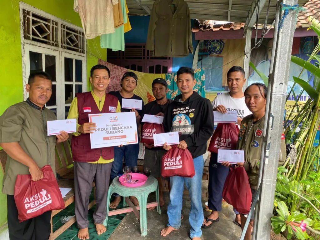 Penyaluran Bantuan Banjir Subang di 5 Kecamatan