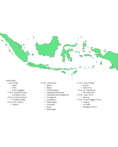 Sebaran wilayah pada penyaluran zakat, infak, dan sedekah Assyifa Peduli tahun 2025 di Luar Subang