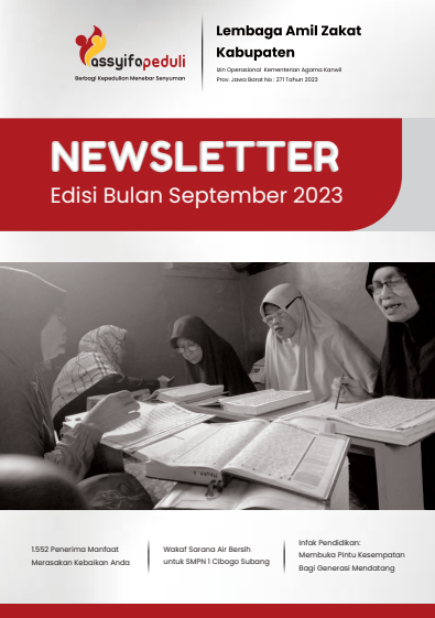 News letter bulan september _ Assyifa Peduli Indonesia